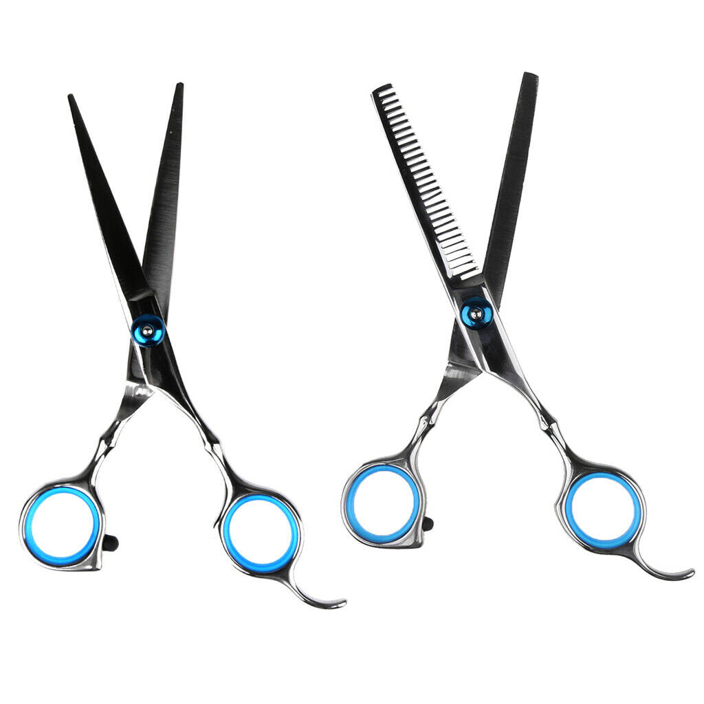 Professional Barber Hair Cutting Thinning Scissors Shears Hairdressing Set 6