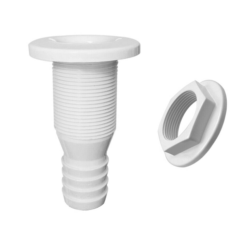 2 Pieces 1" & 3/4" Thru-Hull Bilge Pump and Aerator Hose Fitting for Boats