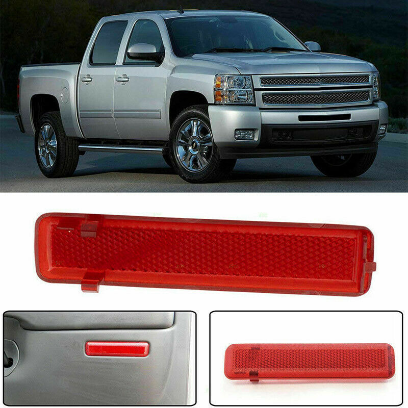 Right Door Panel Reflector Rear Trim Red For Chevy GMC Trucks SUV 2003-2007