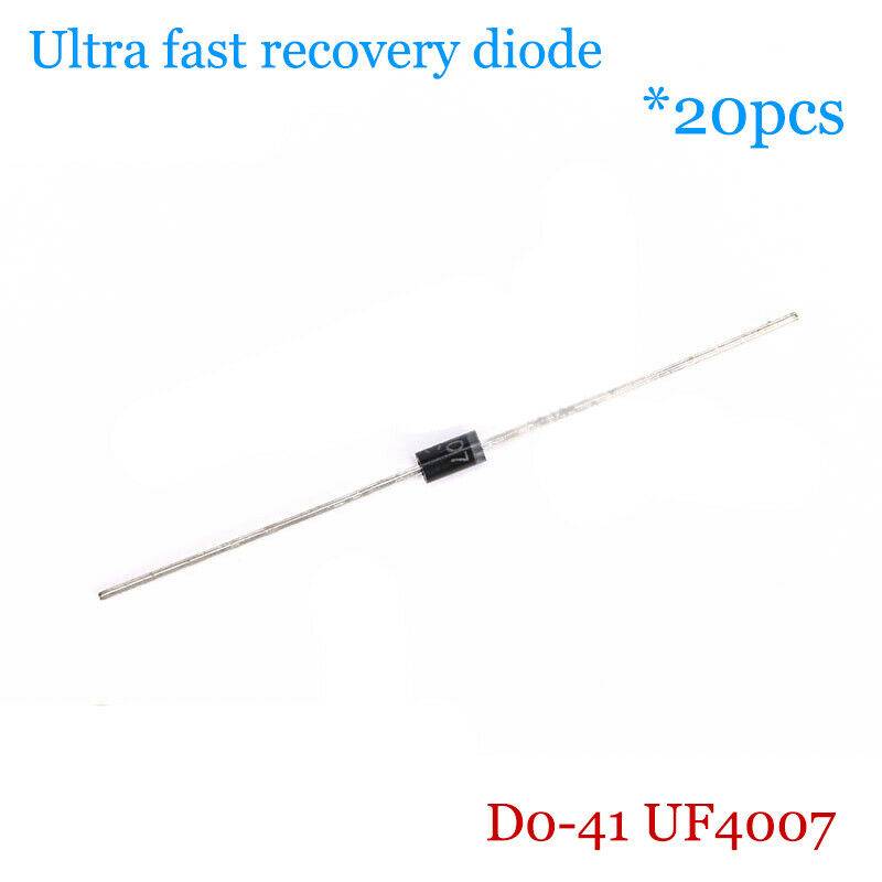 20pcs DO-41 UF4007 Ultra-fast recovery rectifier diode 1A/1000V Rectifiers