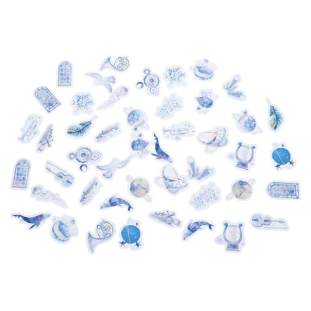 46pcs/box Star Ocean DIY Diary Stickers Paper Lables Gifts Packaging Deco.l8