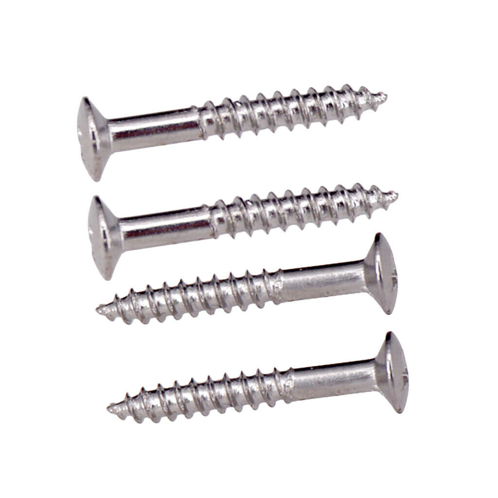 Pack of 80 Metal Electric Guitars Pickup Frame Ring Screws Musical Instrument