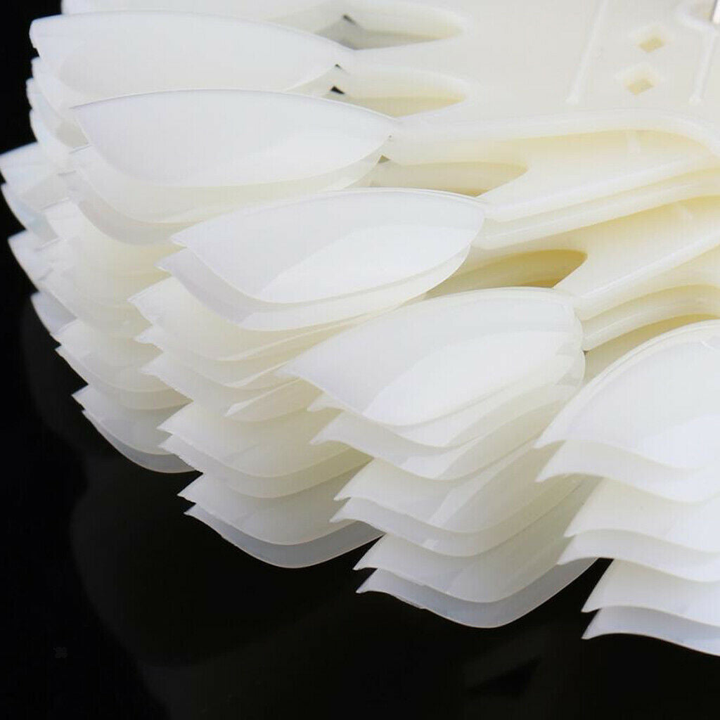 10 Pcs Nail Art Tips Sticks Polish Gel Salon Display Chart Practice Tool - Clear