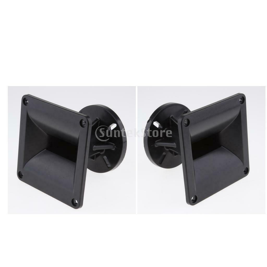 120x120mm 25mm Throat Flat Dispersion Mouth Loud Speaker Audio Tweeter