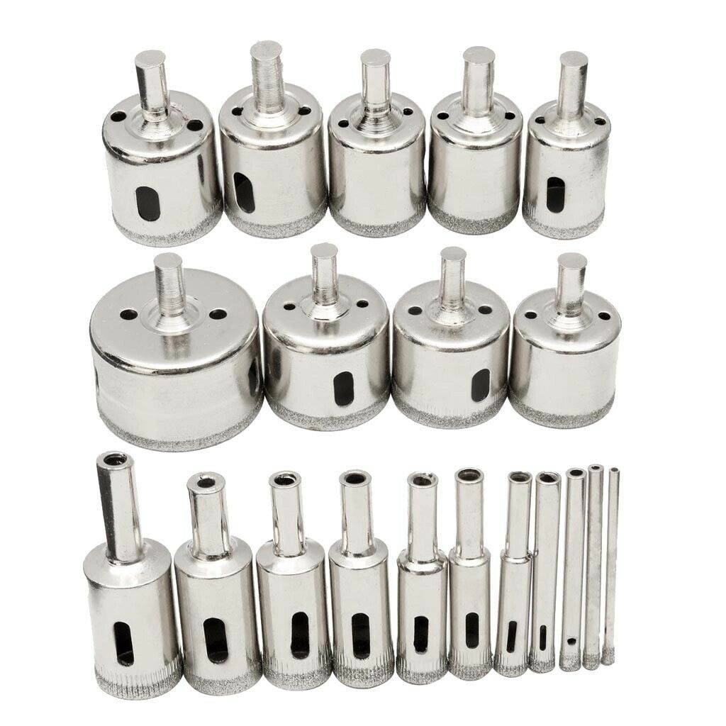 Diamond Drill Bits - Glass and Tile Hollow Core Drill Bits Extractor Remover