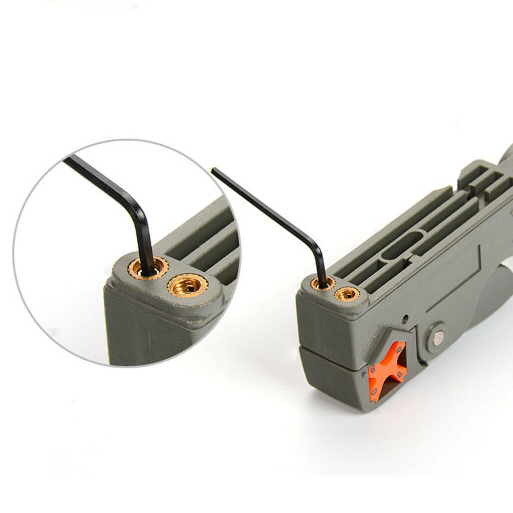 Rotary Cable Stripper RG-58/59/62/6 Wire Crimping Stripper Stripper Cutter