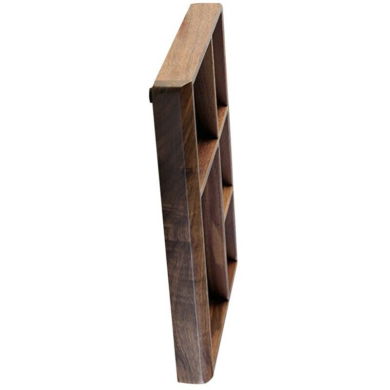 Black Walnut Desktop Storage Box Log Office Mobile Phone Key Porch Jewelry SM3Z2
