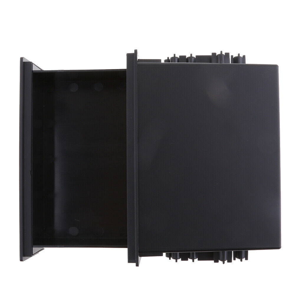1x Black Car Single Din Audio Stereo Replacement Pocket Storage Box
