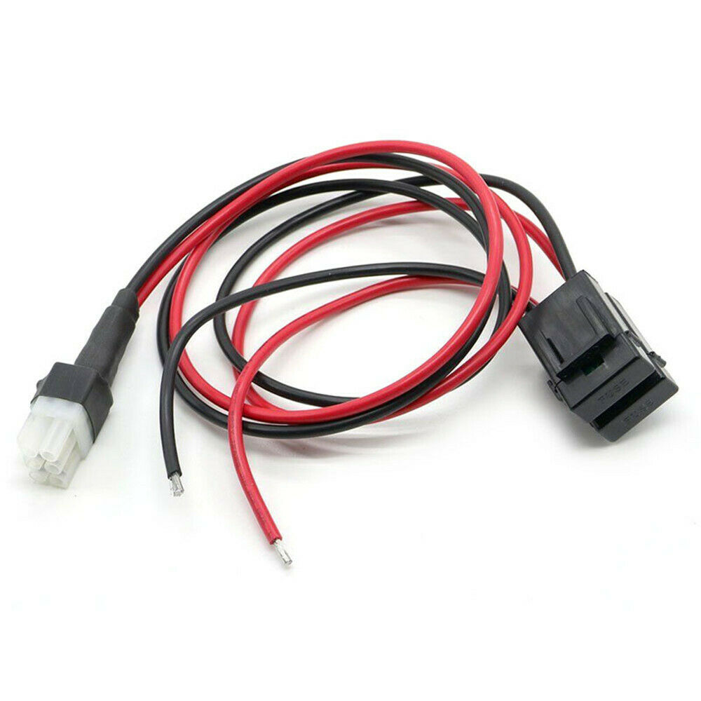 2pcs 1M 6pin Short Wave 30A Fuse Power Supply Cable Cord Line for Yaesu FT-857D