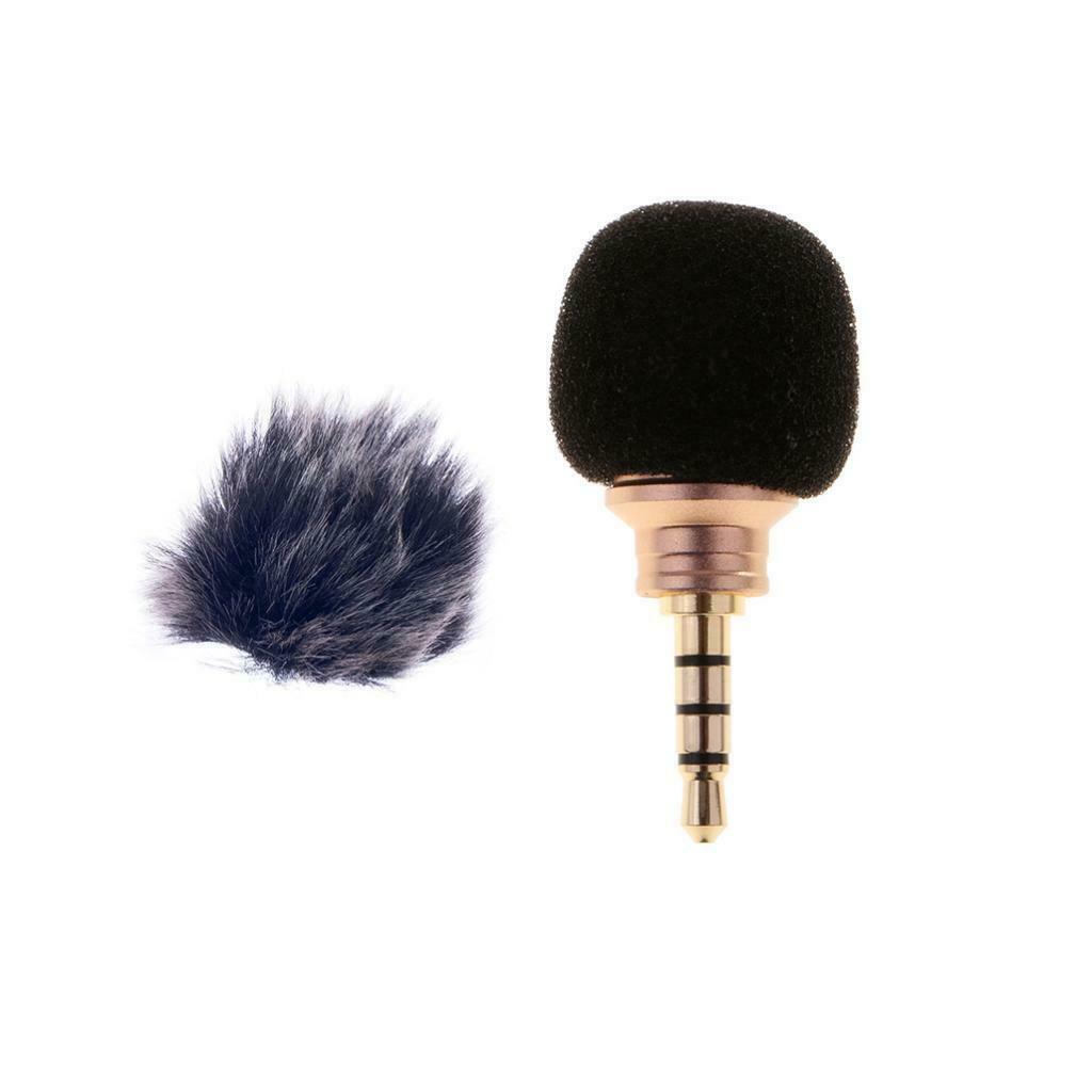 3.5mm Lavalier Microphone with Black  Microphone Windshield for Lapel Lavalier