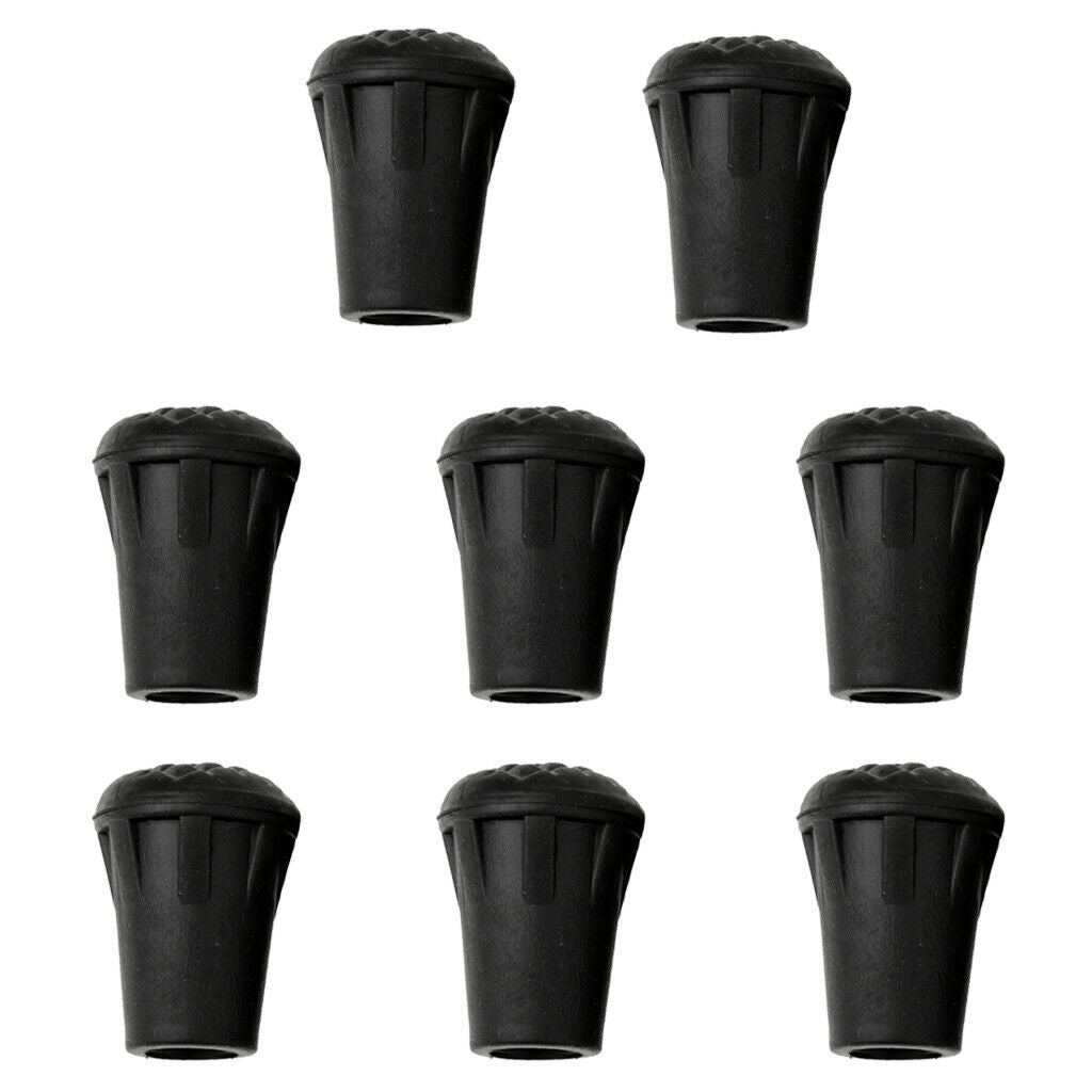 2x 4pcs/set Rubber Tips Hiking Stick Walking