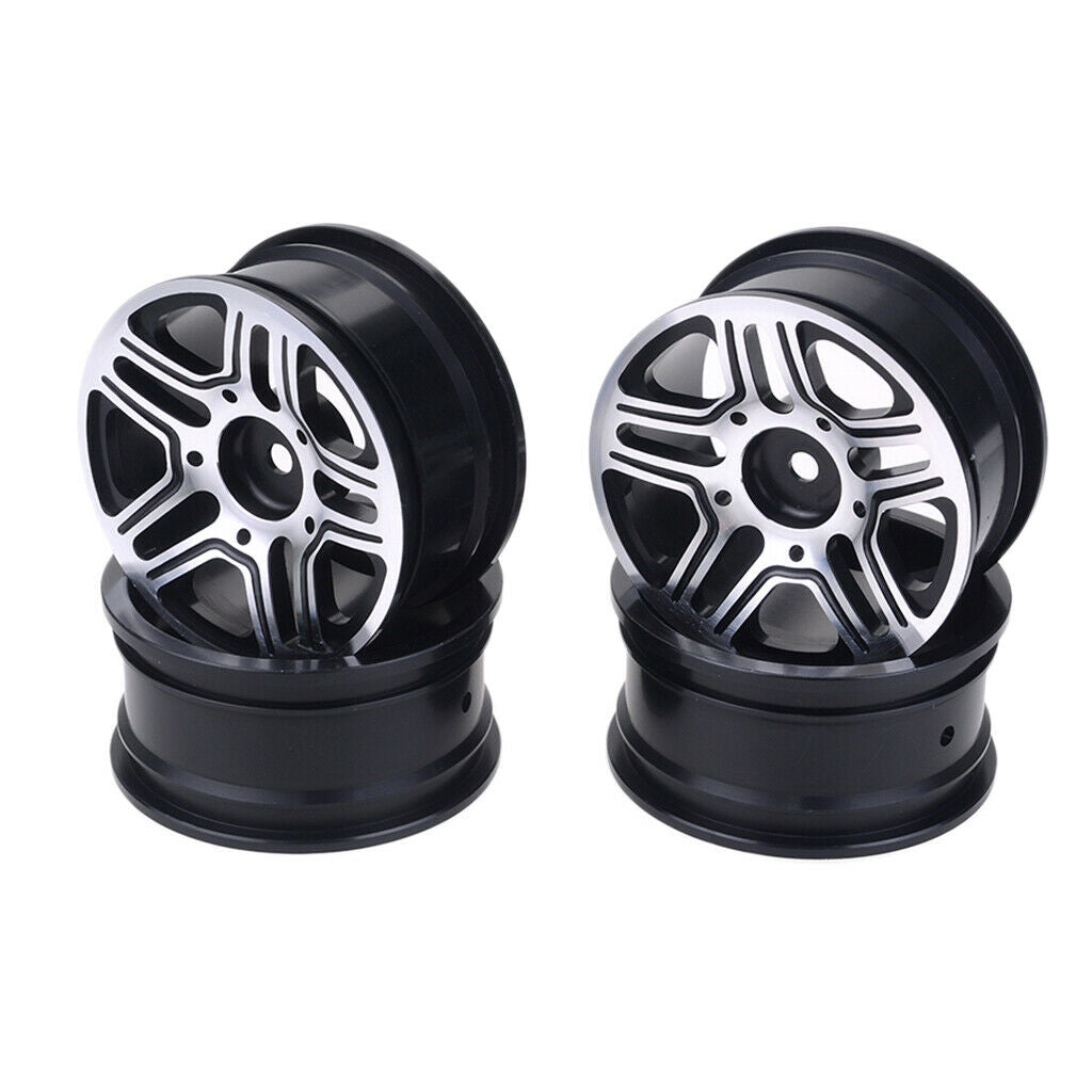4pcs 1.9" Heavy Duty Metal Wheel Rim Hub 1/10 RC Crawler for Axial TRX4 D90