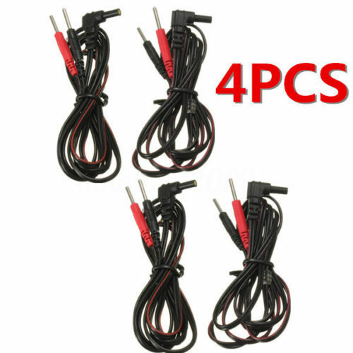 4 Pcs Standard Electrode Lead Wires Pin Connection Tens Ems Machines L99