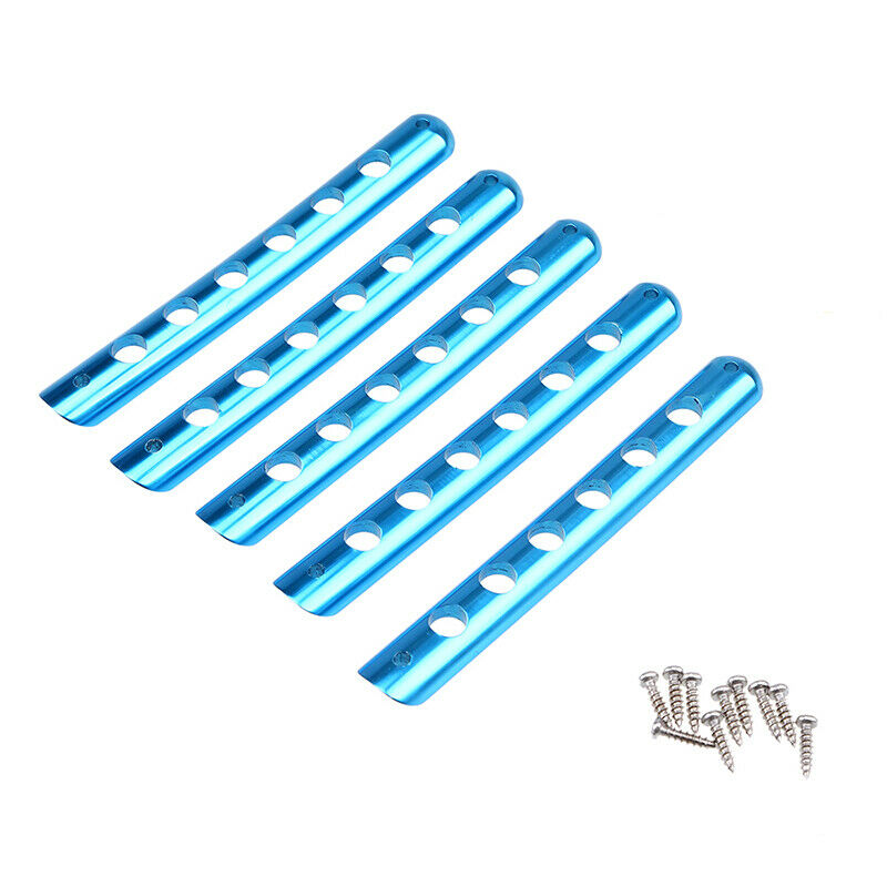 5Pcs Aluminum Door Handle Bar Cover Trim Blue Fit for JEEP WranglerÂ 2007-2017