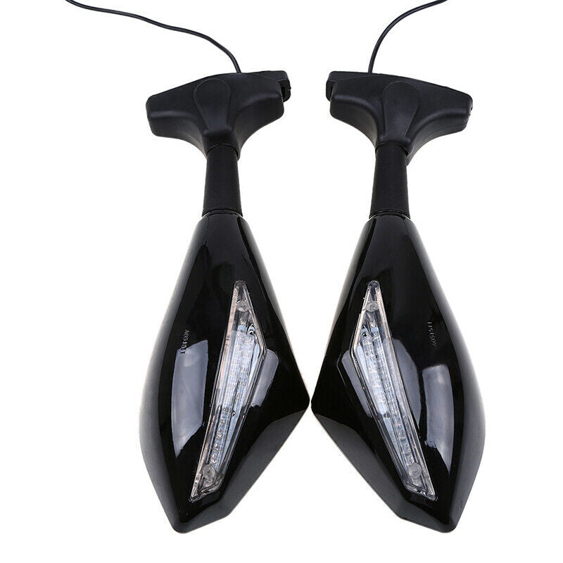 M8/M10 ABS Plastic Dual-lamp Rearview Rear Mirror Motorcycle Dirt Bike Universal