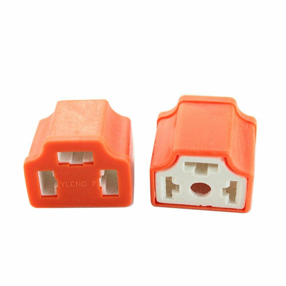 2X H4 HB2 9003 Female Bulb Connectors fit Halogen HID Xenon Terminal Pins Socket