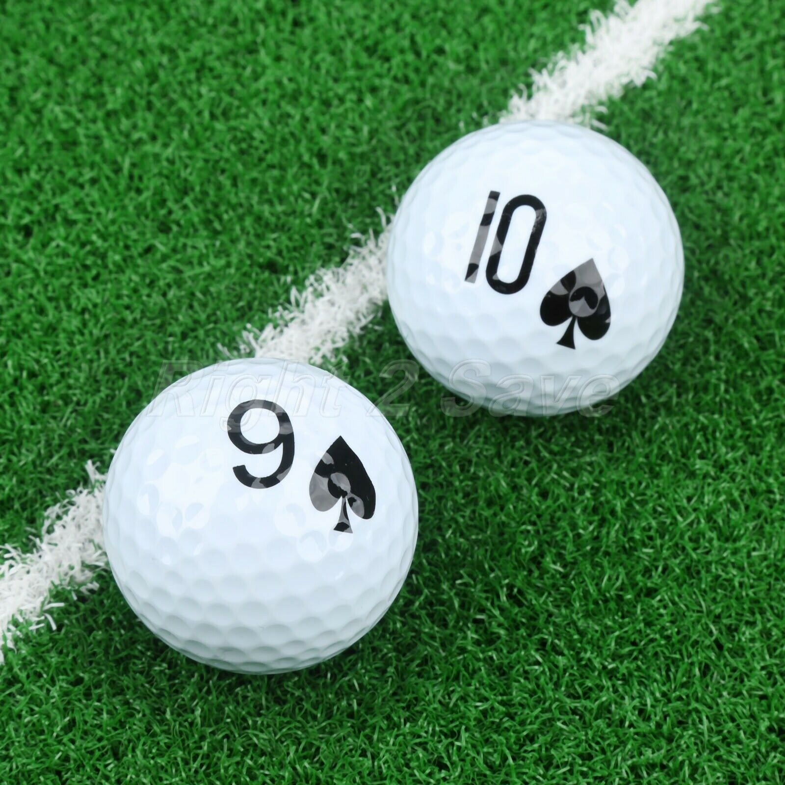 6 Pieces New Golf Club Accessory Golf Balls Poker Pattern Golf Club Accessories