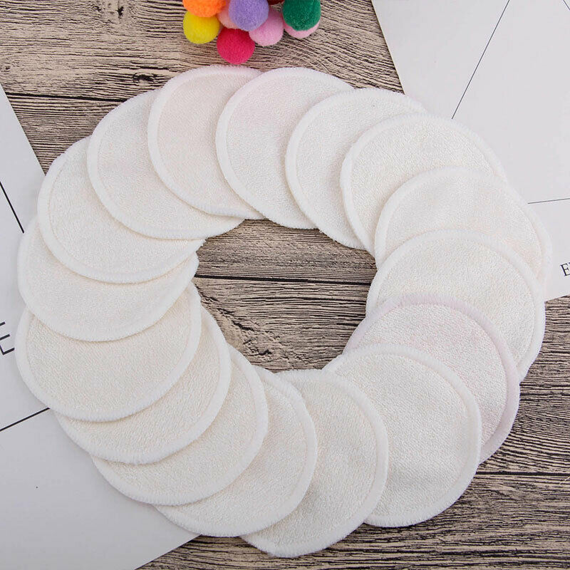 Lot Of 12 Disks Makeup Remover Washable And Reusable Fiber Natural Bamboo