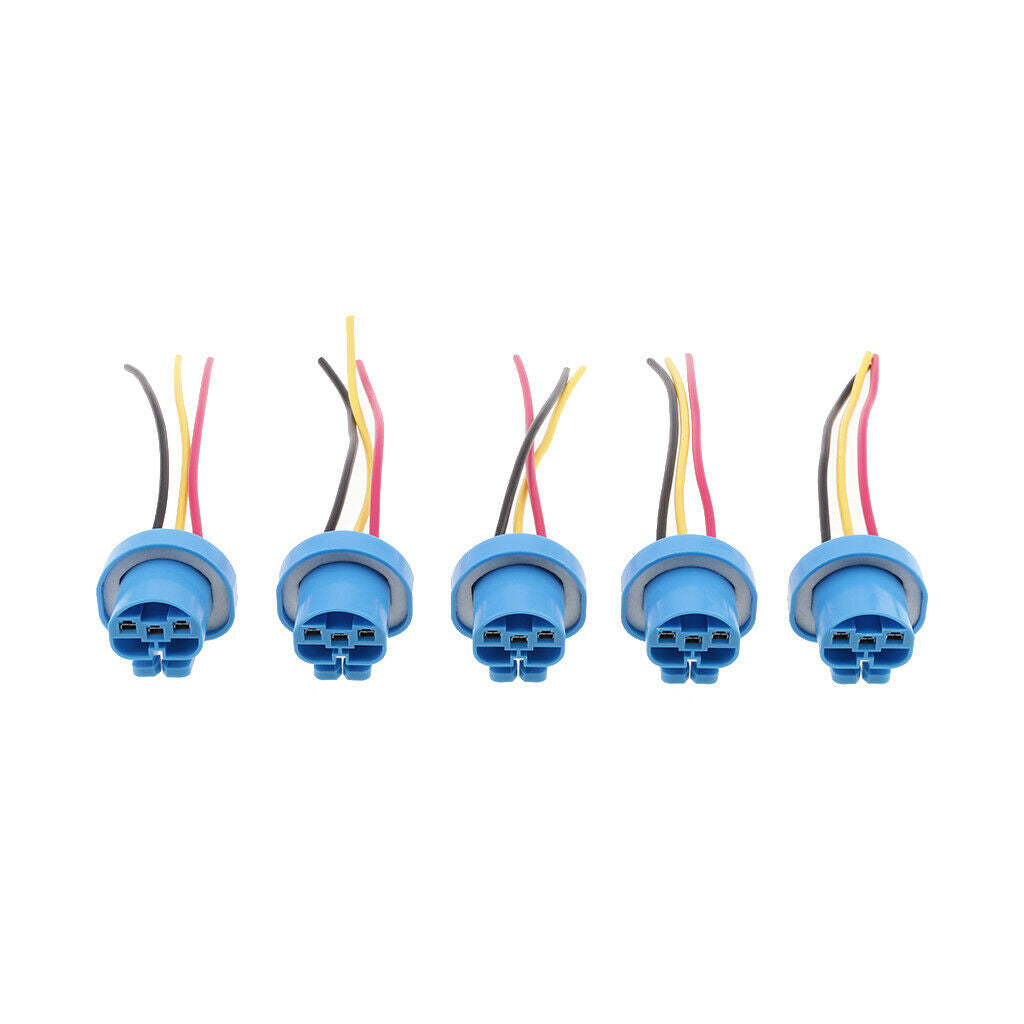 5PCS 9004 Female Socket LED Extension Cable Wire Harness Adapter Connector