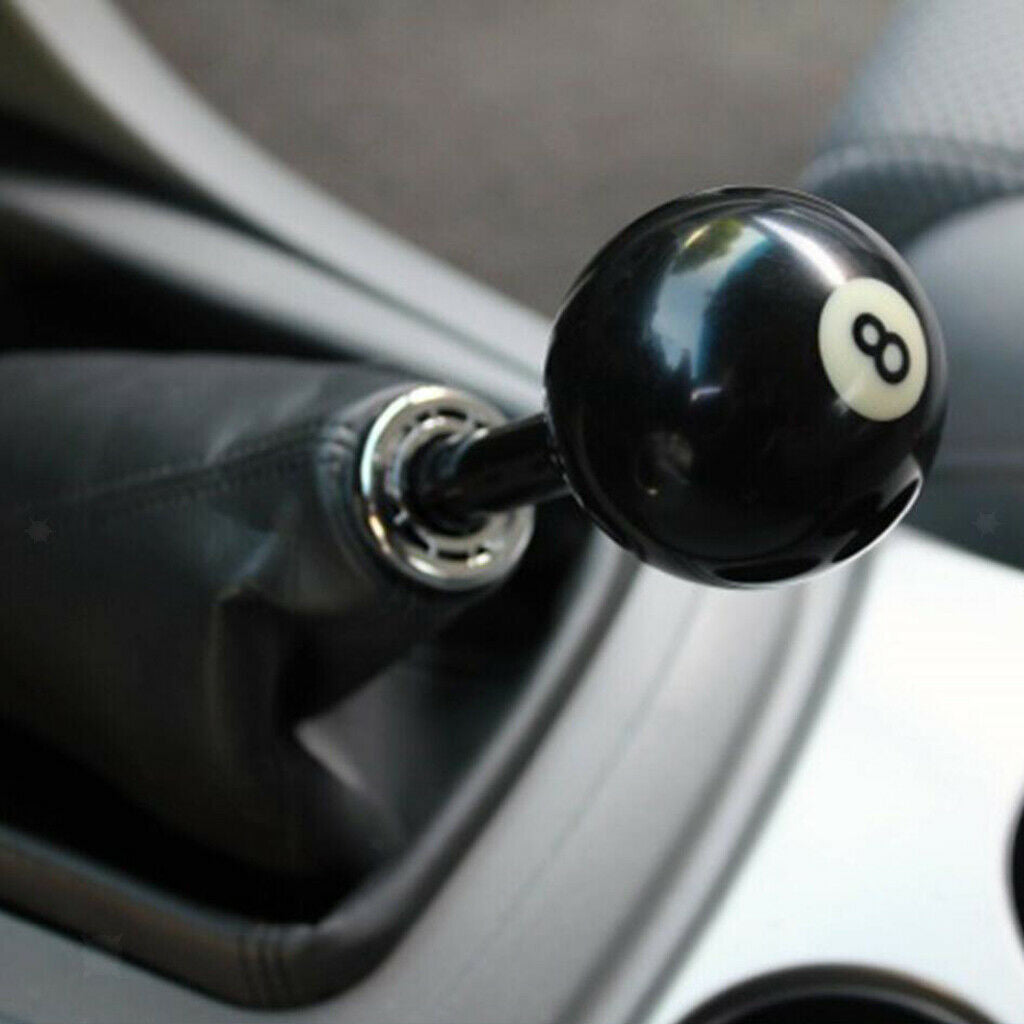 8 Eight Pool Billiard Ball custom Gear Shifter Shift Knob Car Lever Black Truck