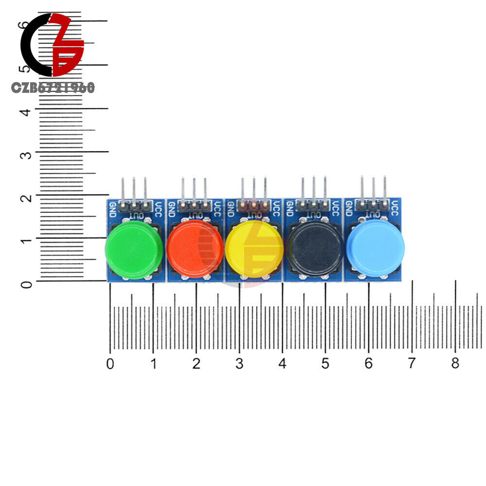 5 Color 12x12mm Big Key Button Light Touch Switch Hat Output Module For Arduino