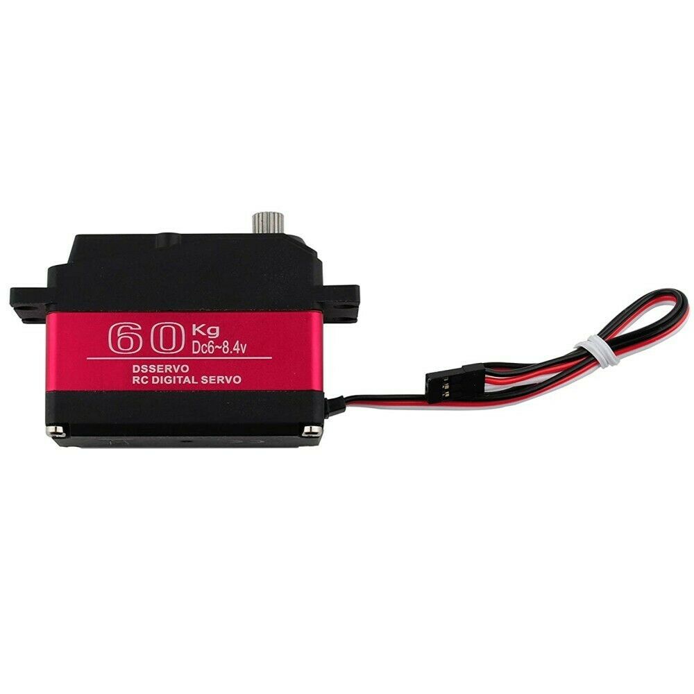 60kg Metal Gear Digital Steering Servo For Axial SCX6 1/6 RC Car Truck 6-8.4v