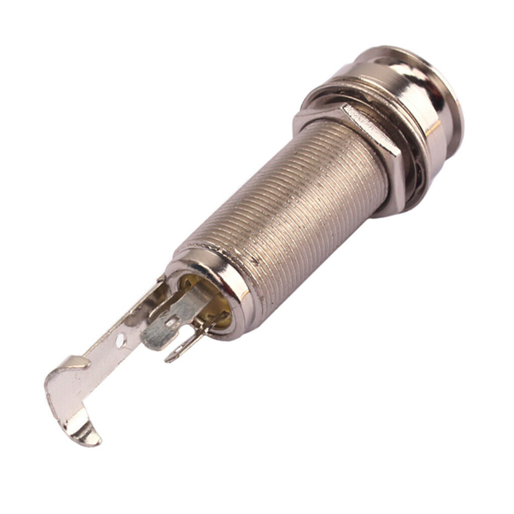 6.35mm 1/4'' Endpin Stereo   Output Socket Plug for Guitar Bass Mandolin