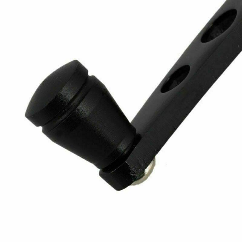 Car Auto Window Winder Kit Crank Door Glass Handle Aluminium Black 2Pc Universal