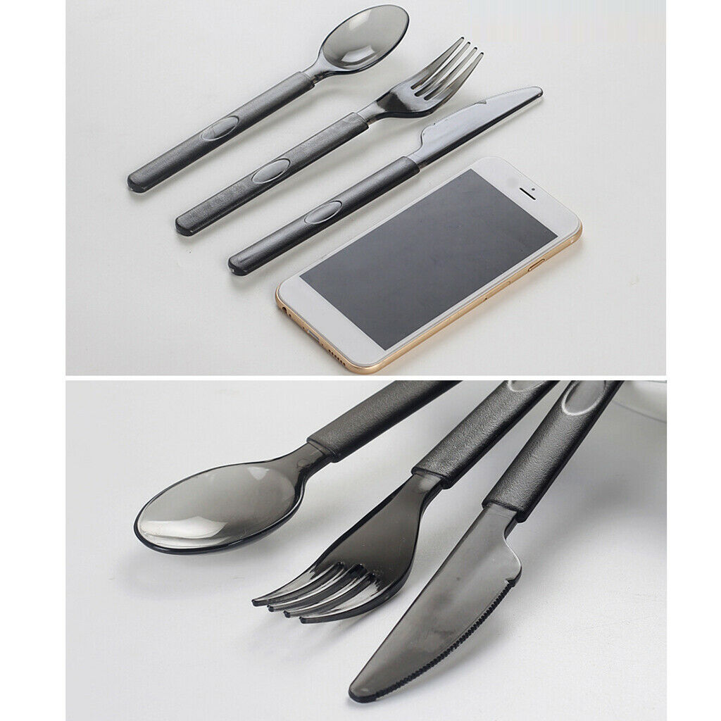 50 Pieces Thick Disposable Plastic Tableware Cutlery, Single-packaged Spoon