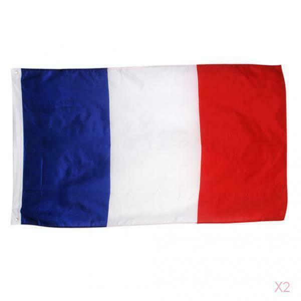 Large French National Flag France Banner 150 * 90cm / 5 * 3ft Grommets for