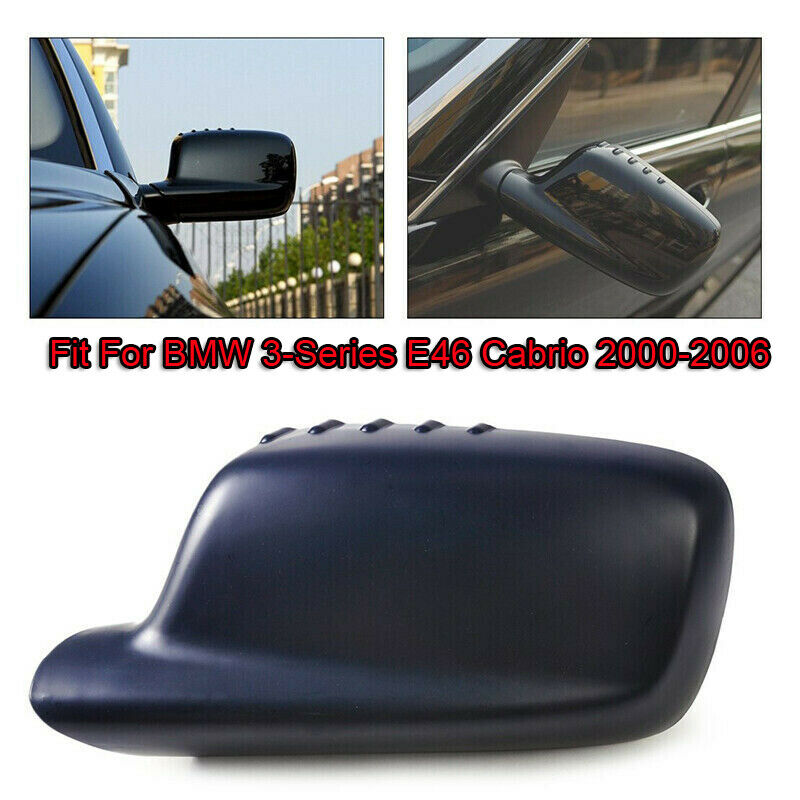 Left Side Matte Black Wing Mirror Cover For BMW E65 E66 E67 750i 750li 2002-2008