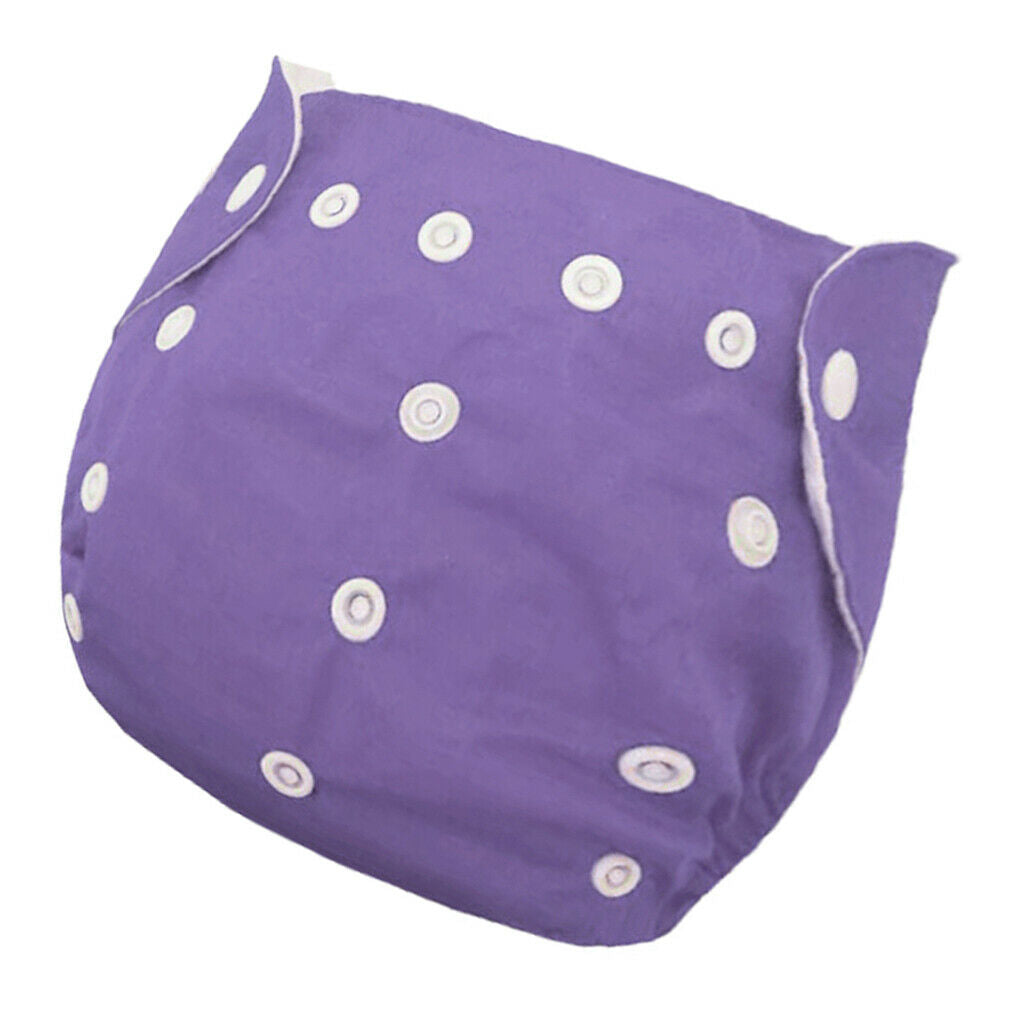 Kids Cloth Diapers Waterproof Diaper Pants Breathable Nappy Diapers Purple