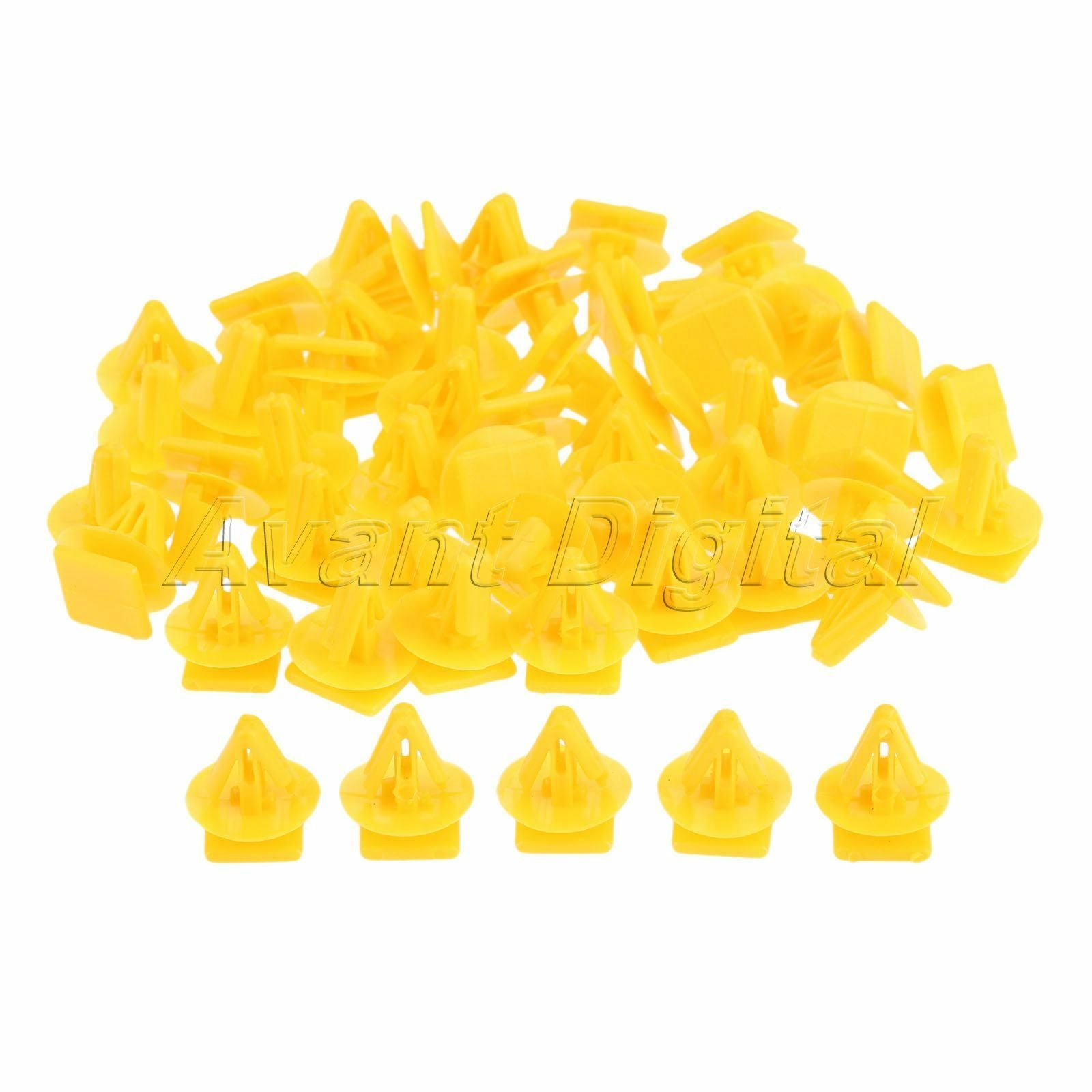 50PC D178 Car Door Plank Fastener Plastic Fixed Clamp Interior Trim Panel Clip