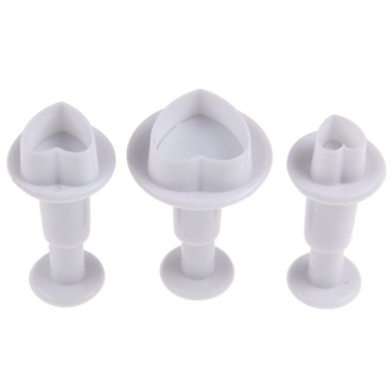 3 Pcs/set DIY Baking Mold Heart Shape Cake Chocolate Sugar Decoration Mo .l8