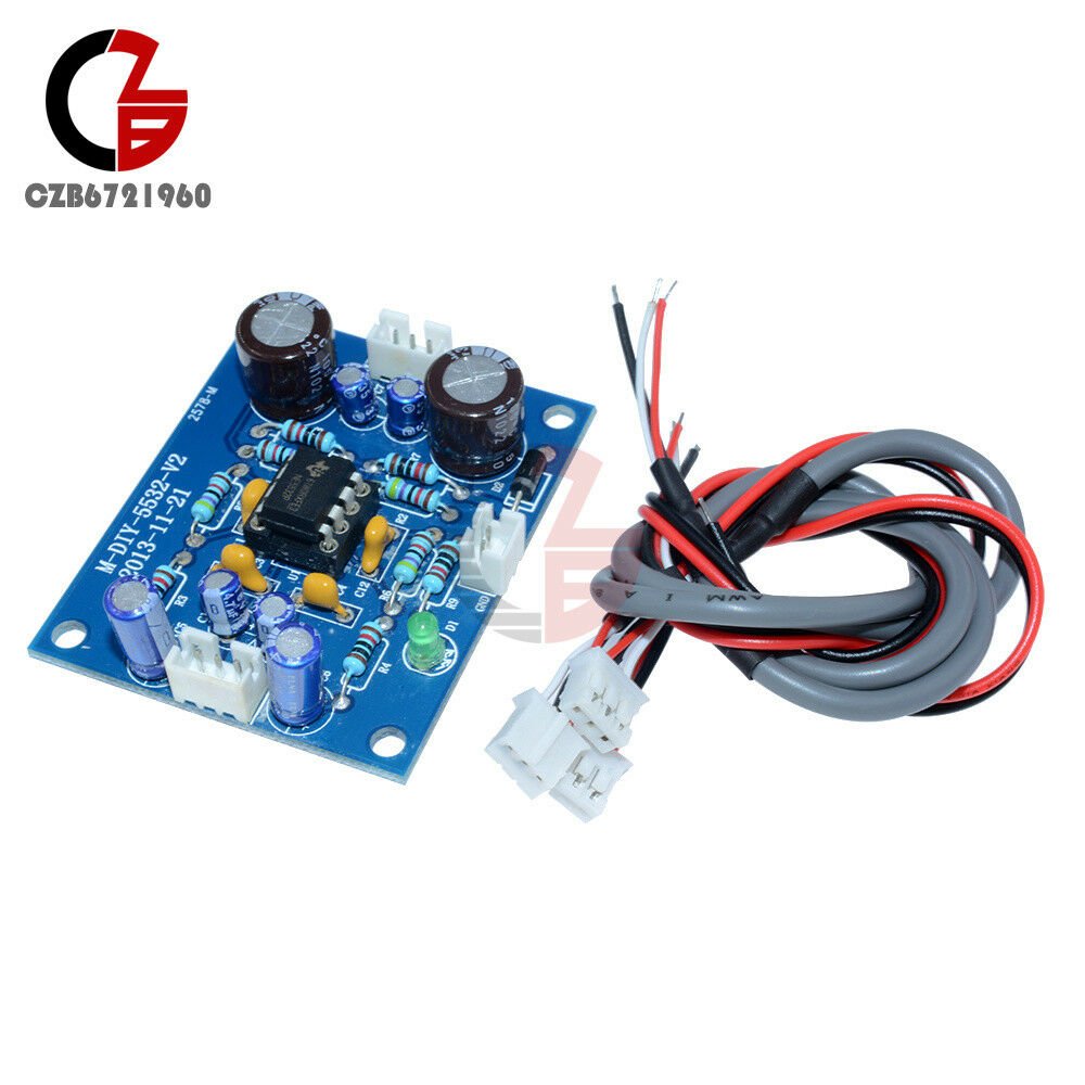 NE5532 OP AMP HIFI Preamplifier Signal Amplification Board for Bluetooth Pre-amp