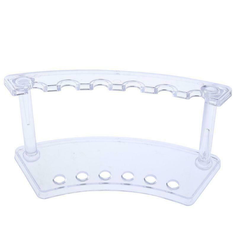 Plastic 6 Slot Pen Jewelry Display Holder Stand Display Rack High Quality