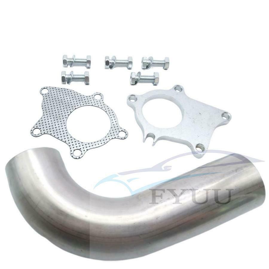 T3/T4 T04E 5 Bolt Flange Stainess 2.5" Turbo Exhaust Downpipe/Dump Pipe + Gasket