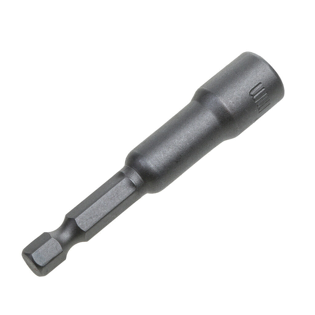5 Pieces 1/4'' Metal Socket Bit Hex Adapter Drill Nut 7mm Power Home Tools