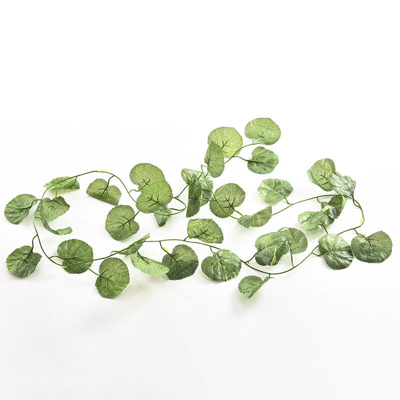 Artificial Plastic Begonia Leaf Garland Plants Vine Foliage Flower Home Decor.DD