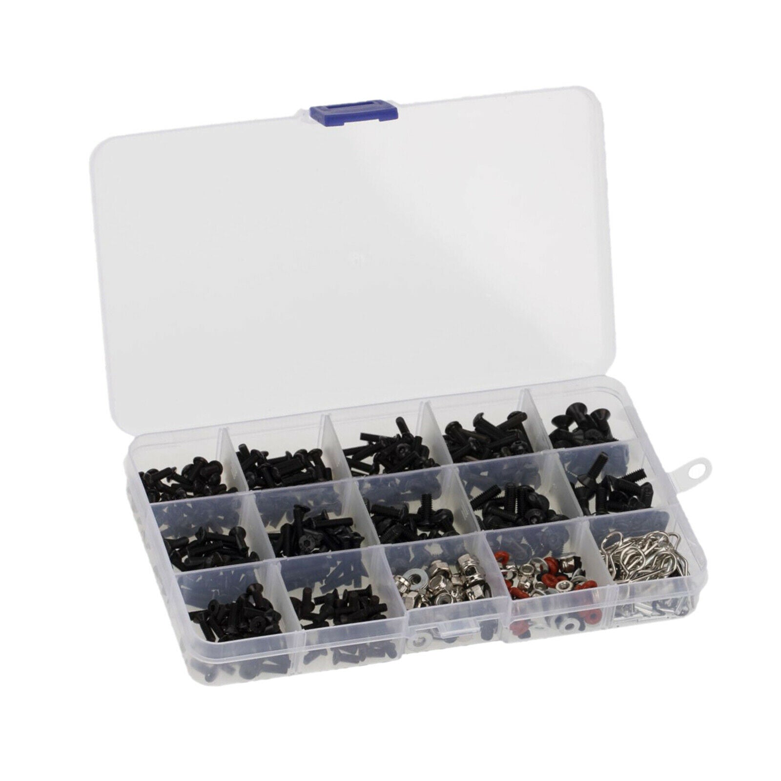 500PCS M3 M4 Screws Pins Nut Shell Buckle Hardware Fastener Fits RC Car Accs