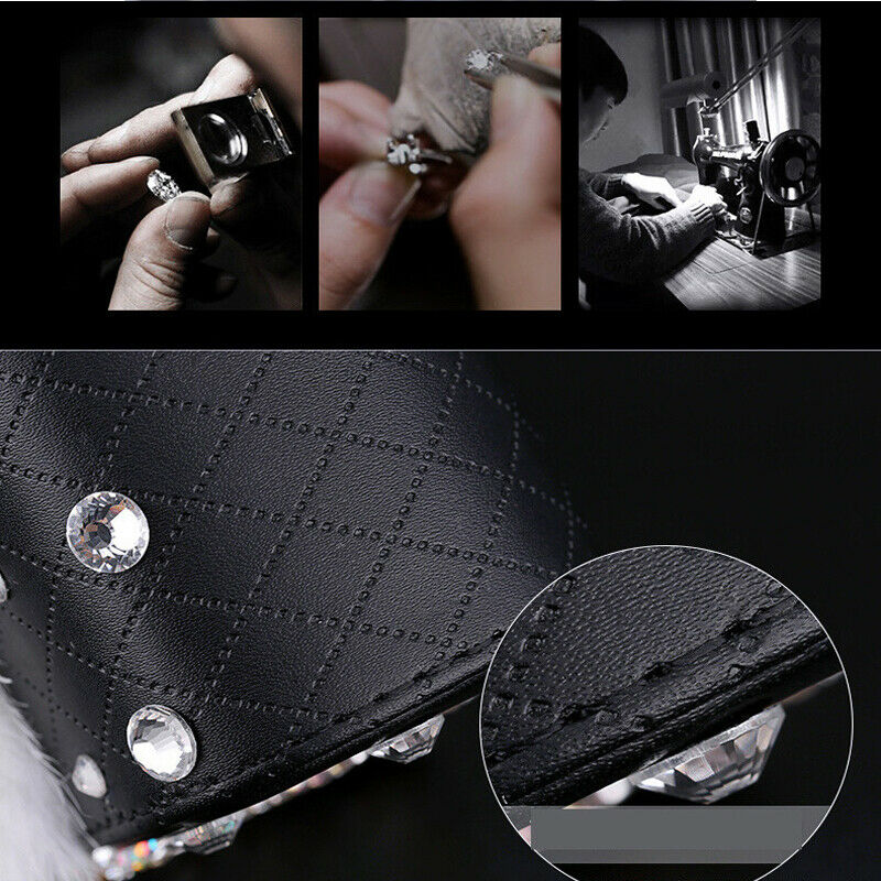Bling Diamond Car Air Conditioner Outlet Storage Hanging Bag Mobile Phone Holder