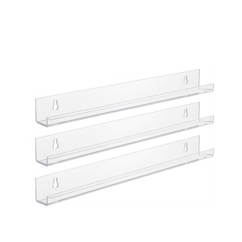 Wall Mounted Seasonings Bottles Rack Organizer Holder for Kitchen Door Clear
