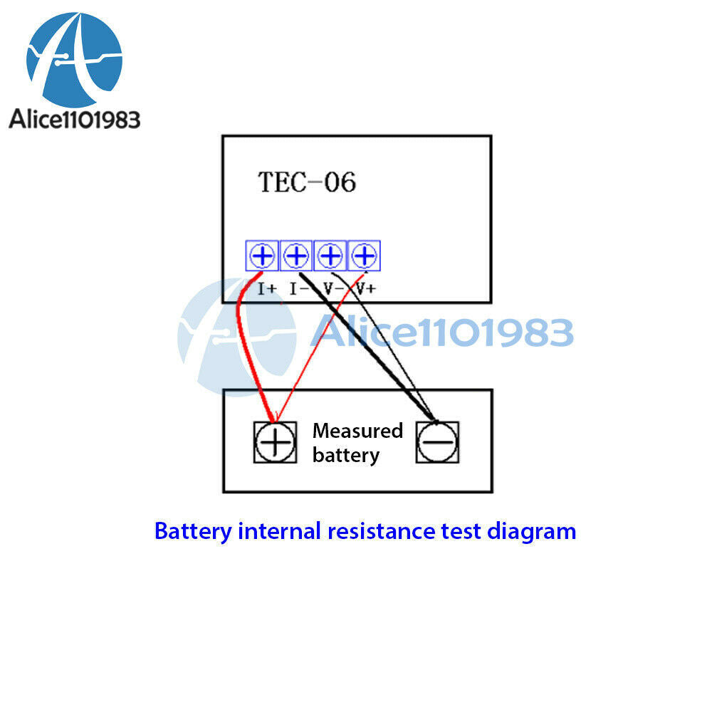 TEC-06 Battery Capacity Tester 16W Electric Load Max 500AH LED Display w/ Fan