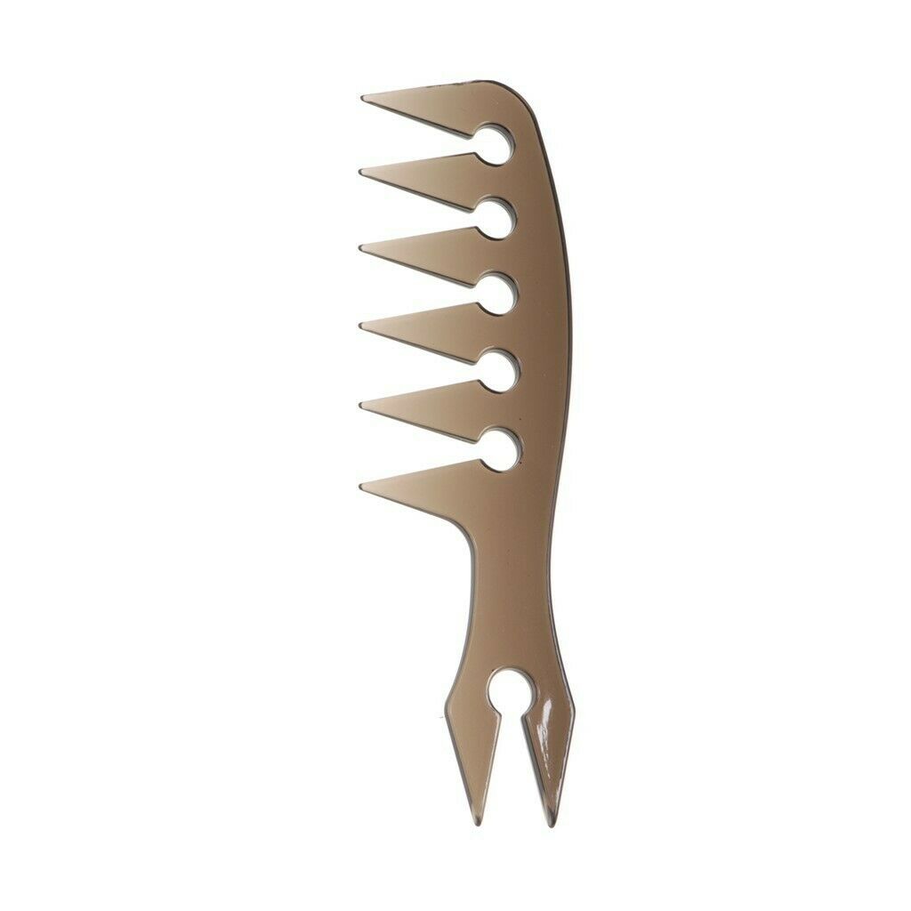 2 Sides Professional Wide Tooth Oily Hair Comb Styling Hair Lift Combs Gray