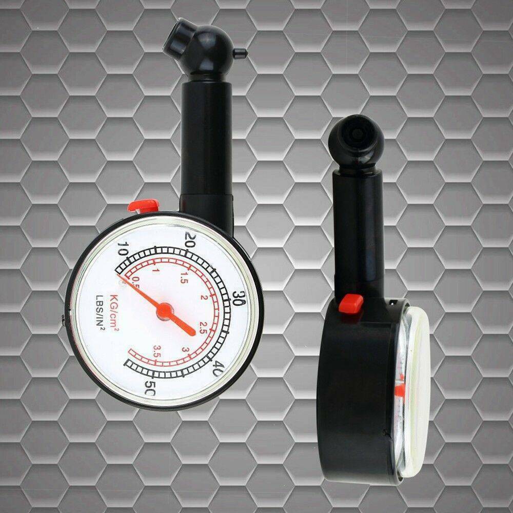 For Car Motorcycle Tire Tyre Air Pressure Gauge Dial Meter Tester Stainless Tool