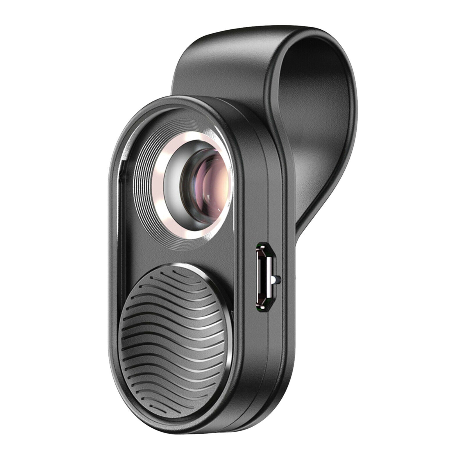 Portable 100x Mini Microscope LED Lens fits Smartphone Easy Carry for Kid