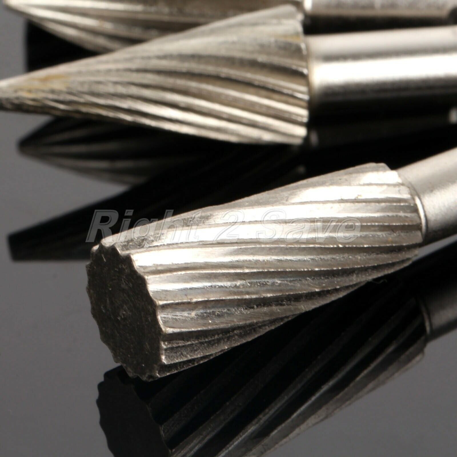 5 X 13MM Head Carbide Rotary Tools Point Burr Die Grinder 6.35mm Shank Kit New