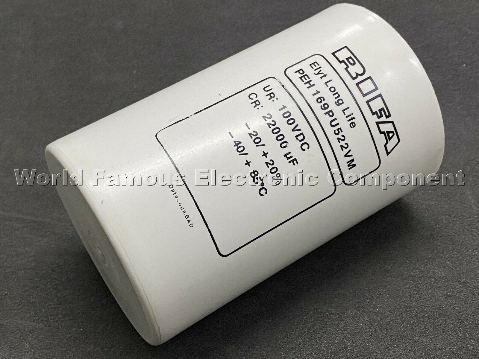 1pcs - RIFA 22000uF (22000µF) 100V PEH169PU522VM Screw Terminal Capacitor