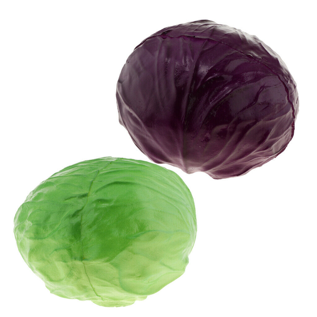 Artificial Vegetable Cabbage Kitchen Cabinet Table Display Decor Craft  Green