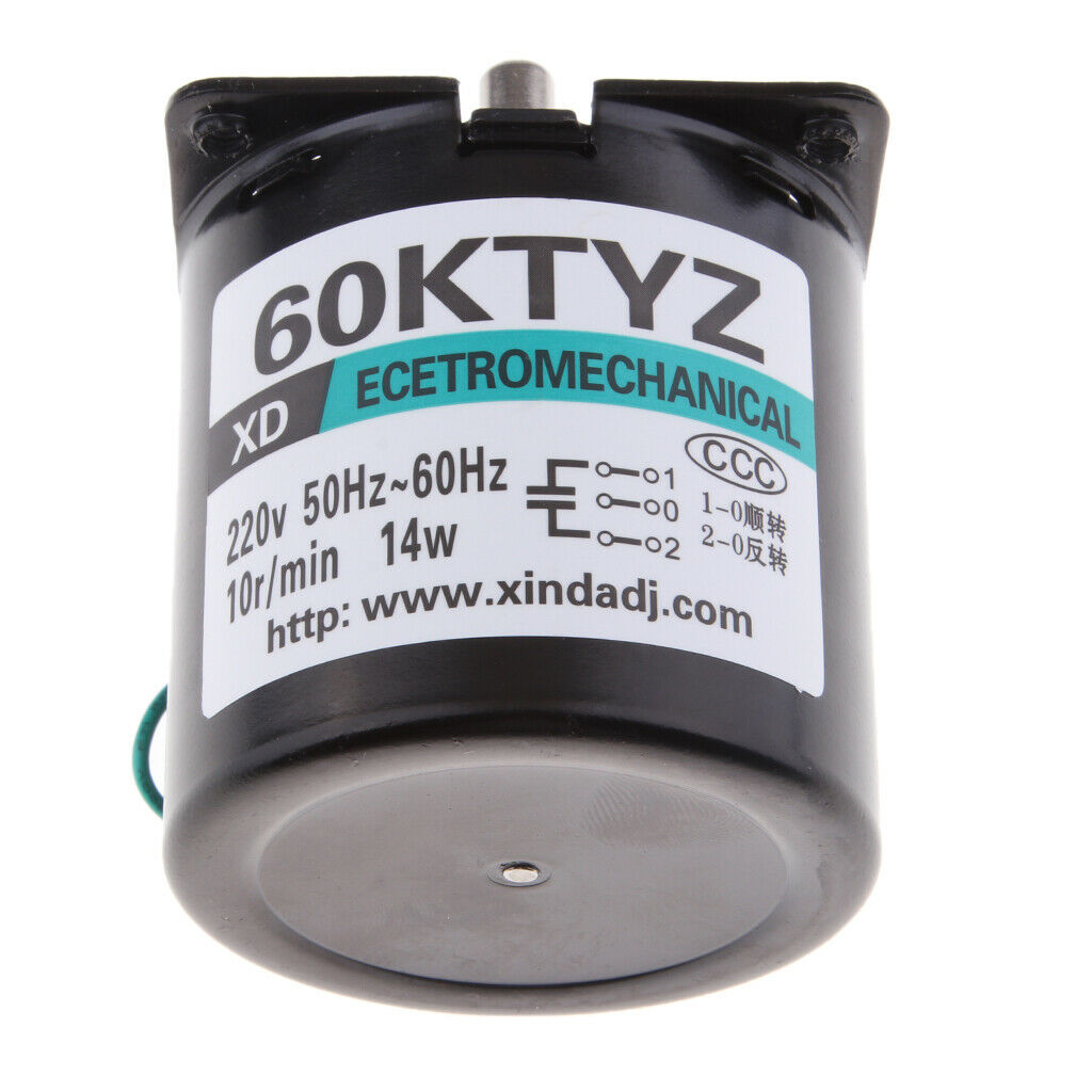 60KTYZ AC 220V 10RPM Permanent Magnetic Electric Synchronous Motor 14W